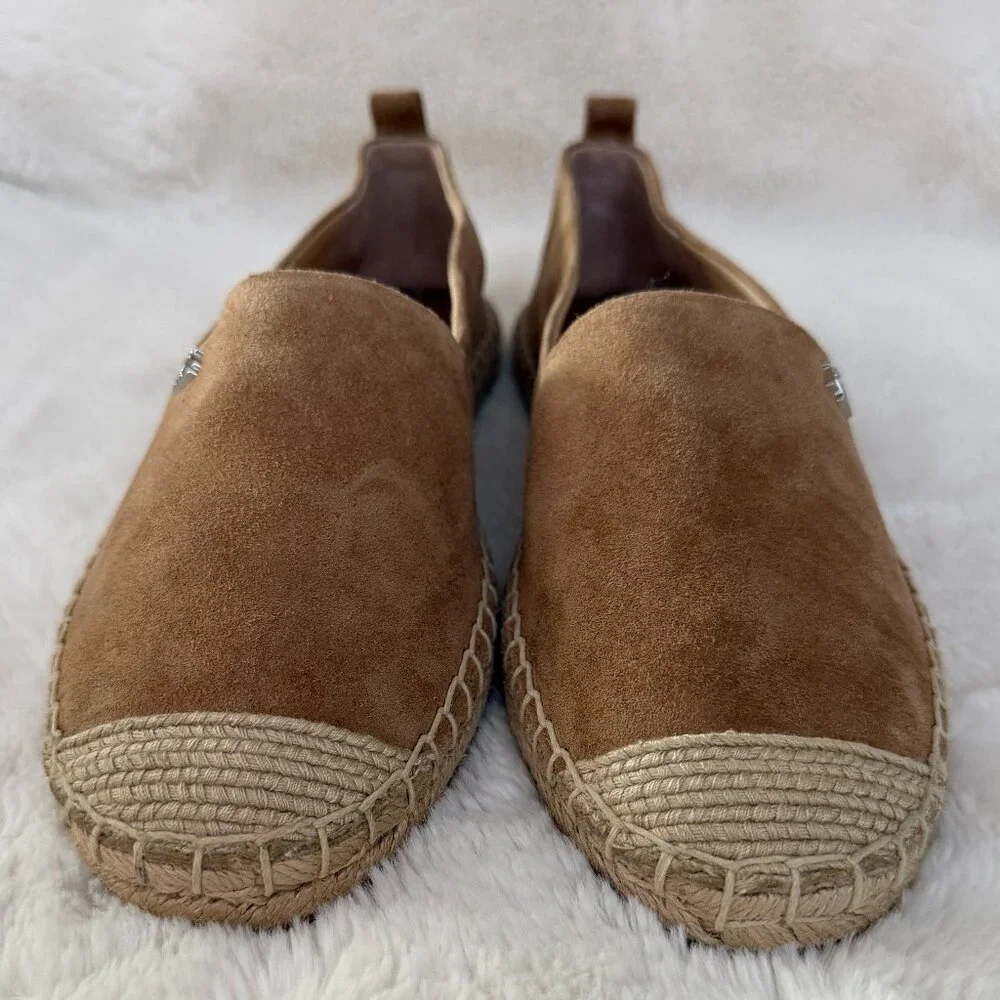 Lauren Ralph Lauren Cameryn III Chestnut Suede Espadrille size:7.5 - Picture 3 of 12